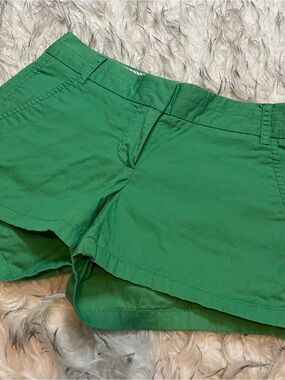 J. Crew Bright Green Cotton Chino Shorts